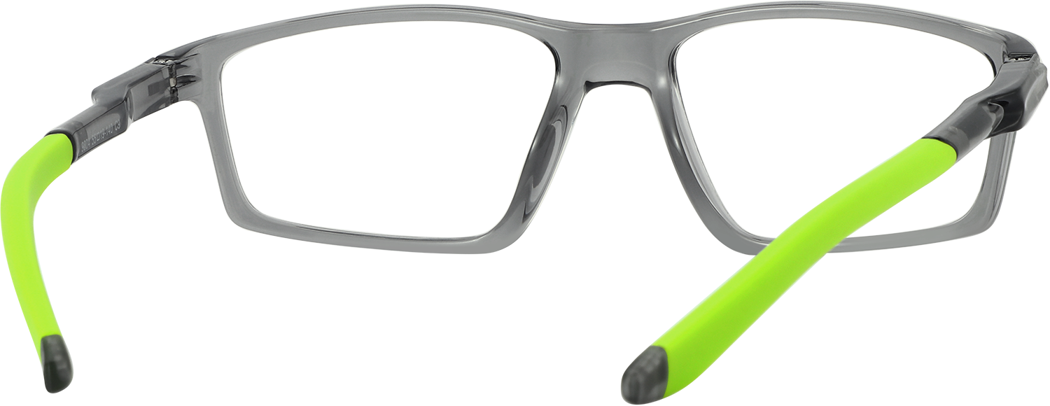 Side view of Fytoo Geometric Grey TR90 Full Rim Eyeglasses
