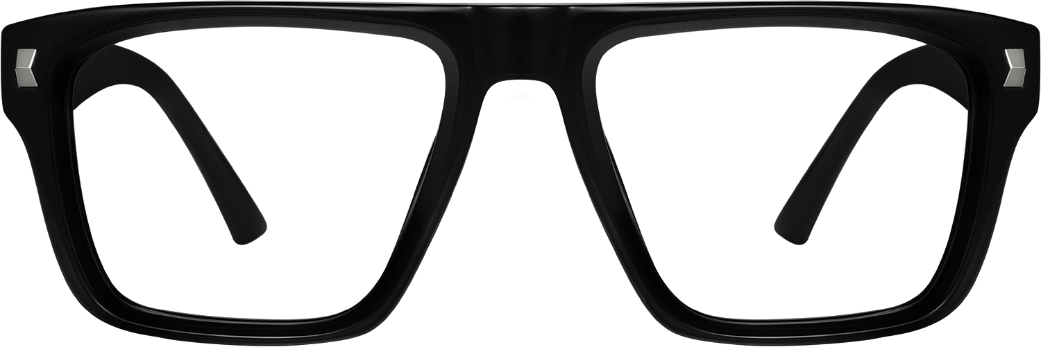 Fytoo Square Black TR90 Full Rim Eyeglasses-image-FT895144-02