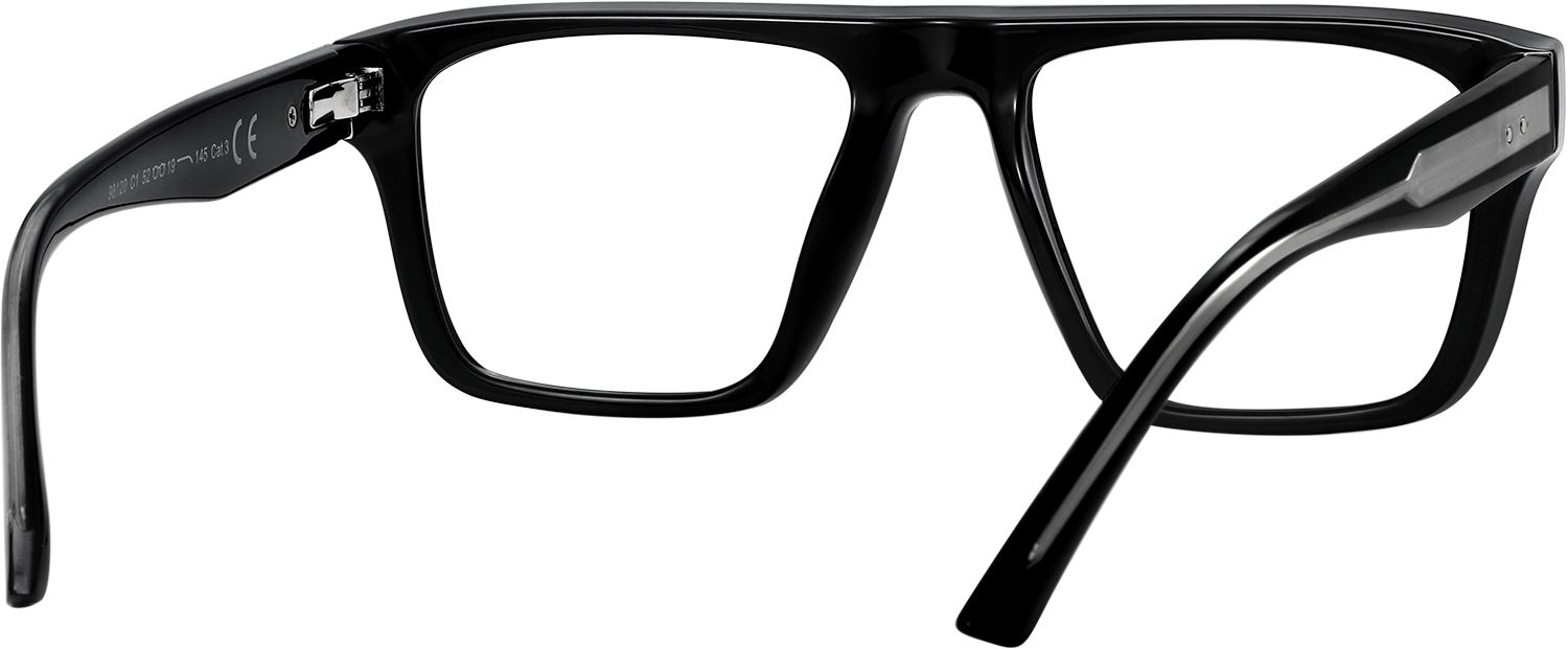 Side view of Fytoo Square Black TR90 Full Rim Eyeglasses