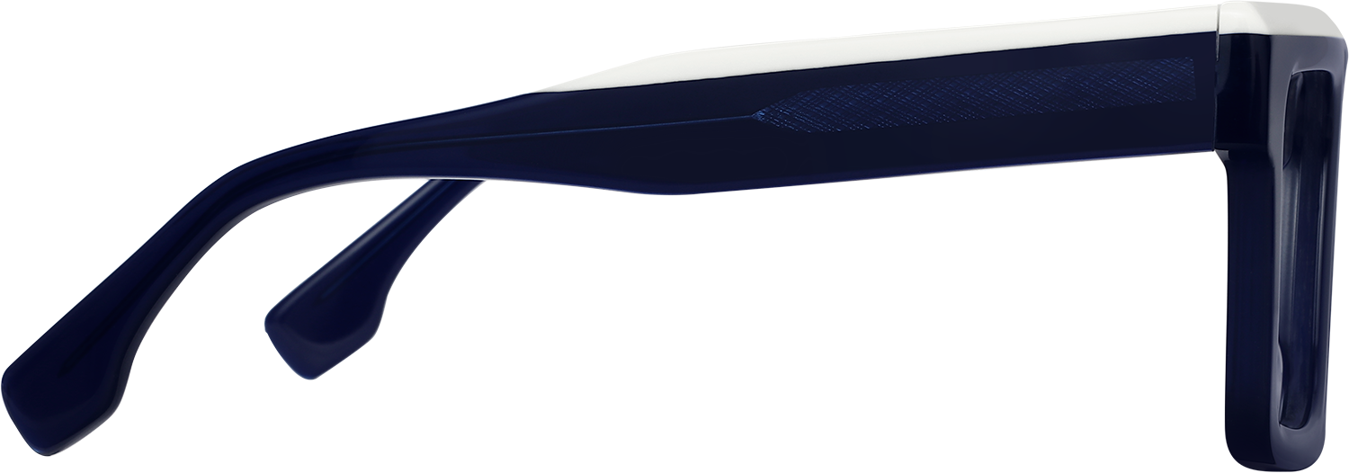 Side view of Fytoo Geometric Two Tone Acetate Full Rim Eyeglasses