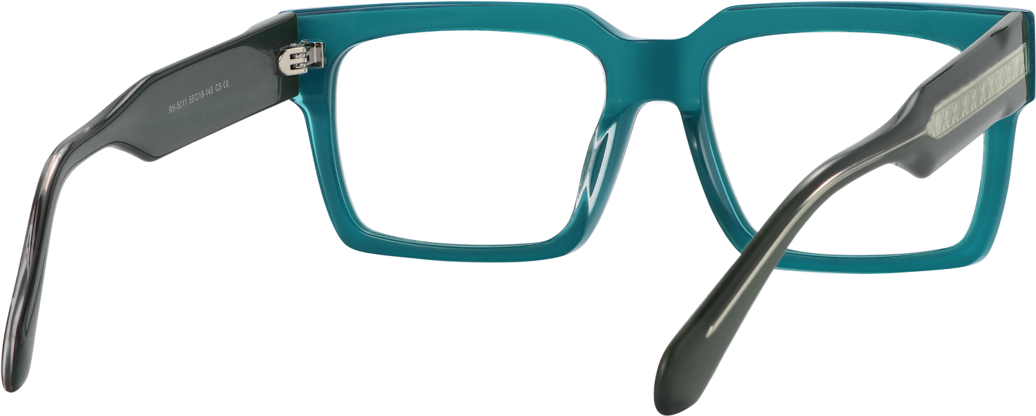 Side view of Fytoo Rectangle Two Tone Acetate Full Rim Eyeglasses