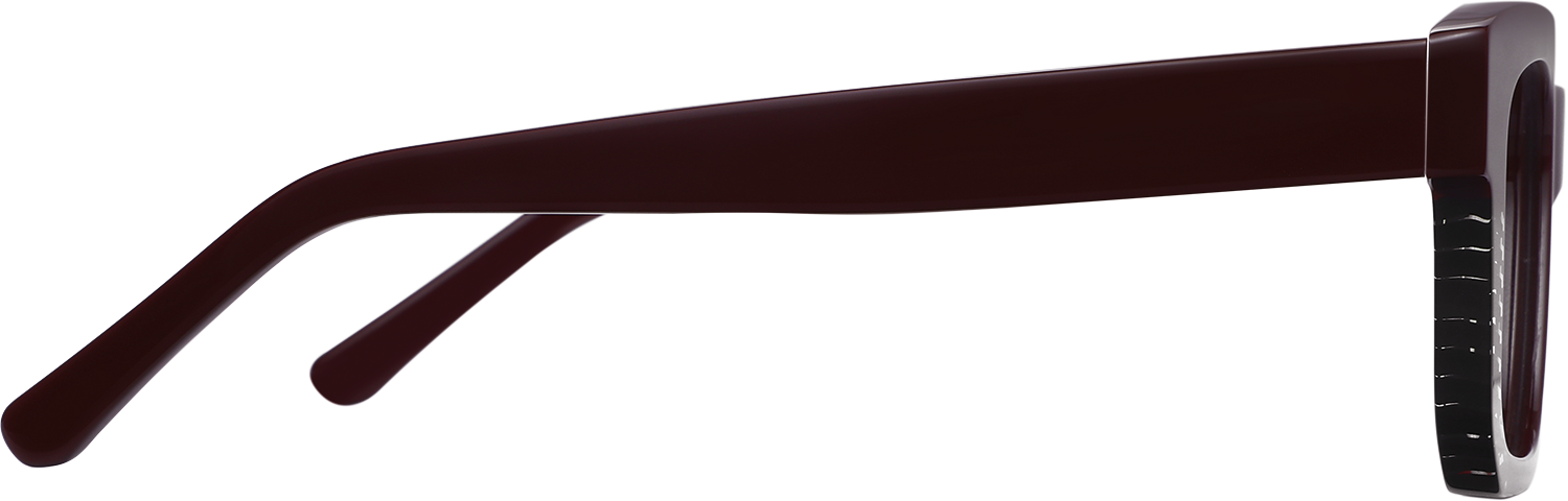 Side view of Fytoo Square Two Tone Acetate Full Rim Eyeglasses