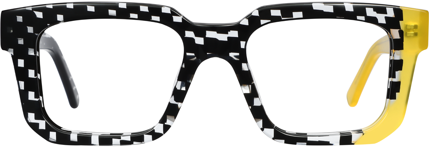 Cheap Spring Clip For Frame Lucienne Square Two-Tone Eyeglasses | Fytoo Optical