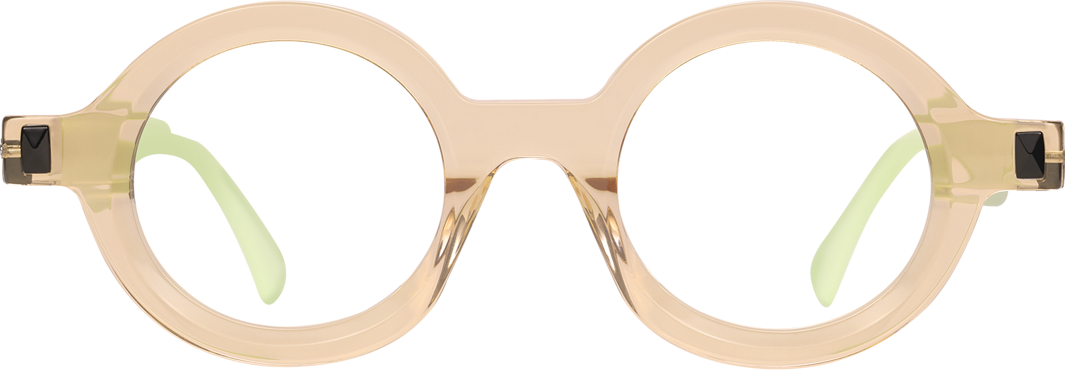 Fytoo Round Pink Acetate Full Rim Eyeglasses-image-FT903410-02