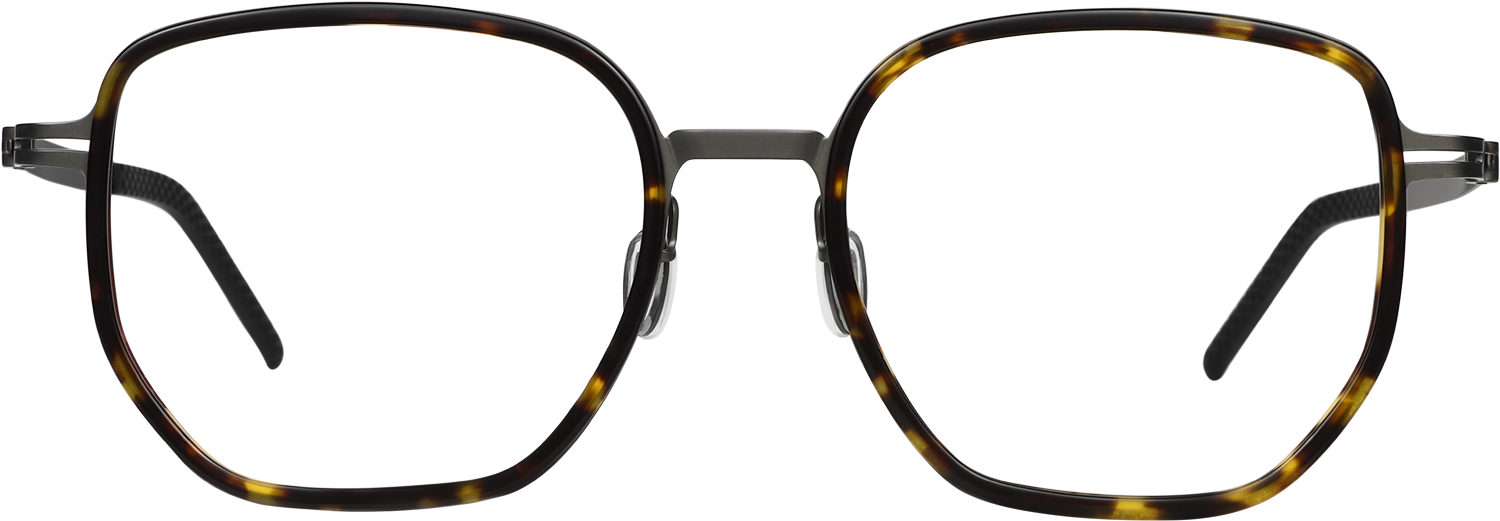Fytoo Square Tortoiseshell Acetate Metal Full Rim Eyeglasses-image-FT904129-01