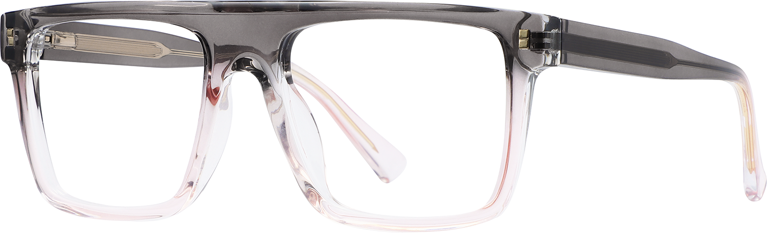 Side view of Fytoo Square Two Tone TR90 Full Rim Eyeglasses