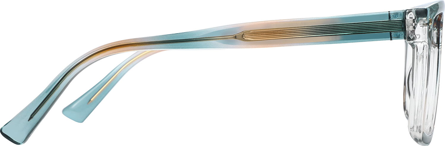 Side view of Fytoo Square Two Tone TR90 Full Rim Eyeglasses