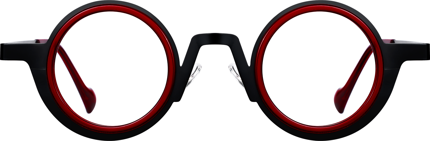 Fytoo Round Two Tone Acetate Metal Full Rim Eyeglasses-image-FT908693-03