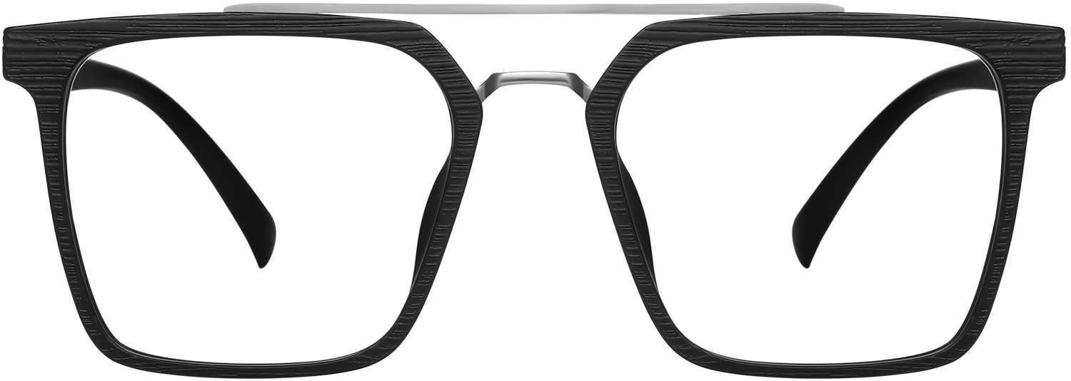 Fytoo Aviator Black TR90 Full Rim Eyeglasses-image-FT909680-01