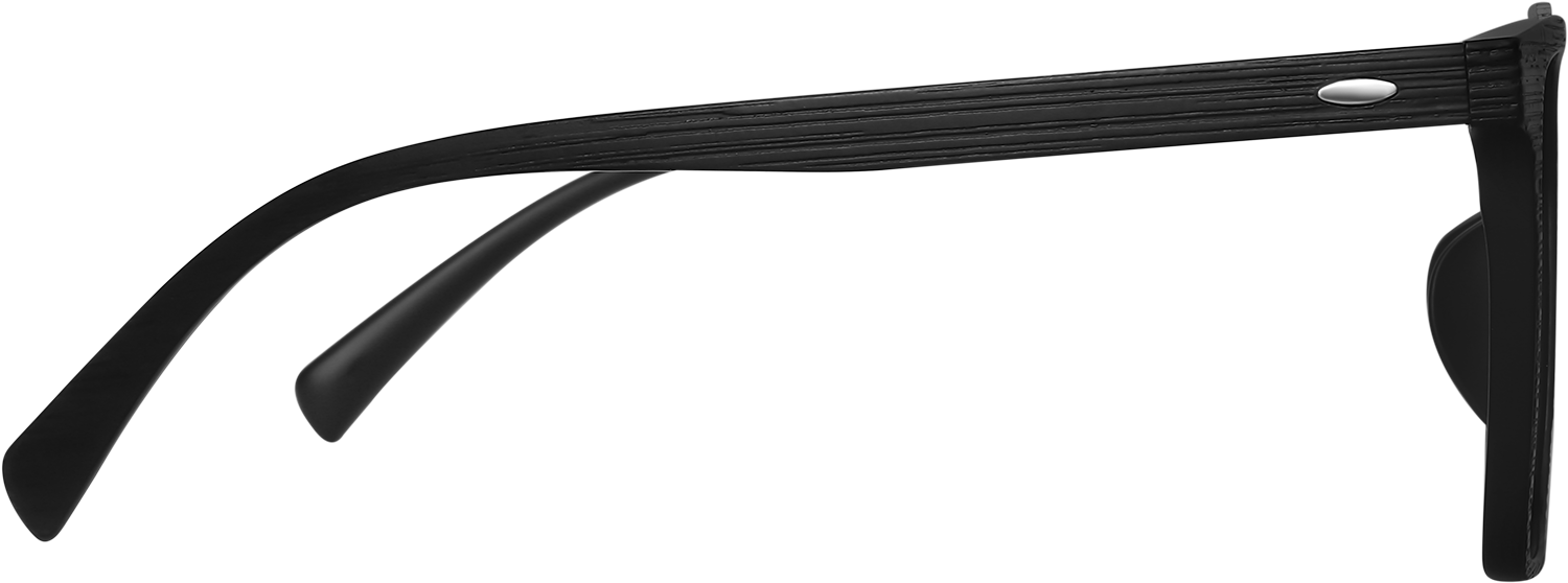 Side view of Fytoo Aviator Black TR90 Full Rim Eyeglasses