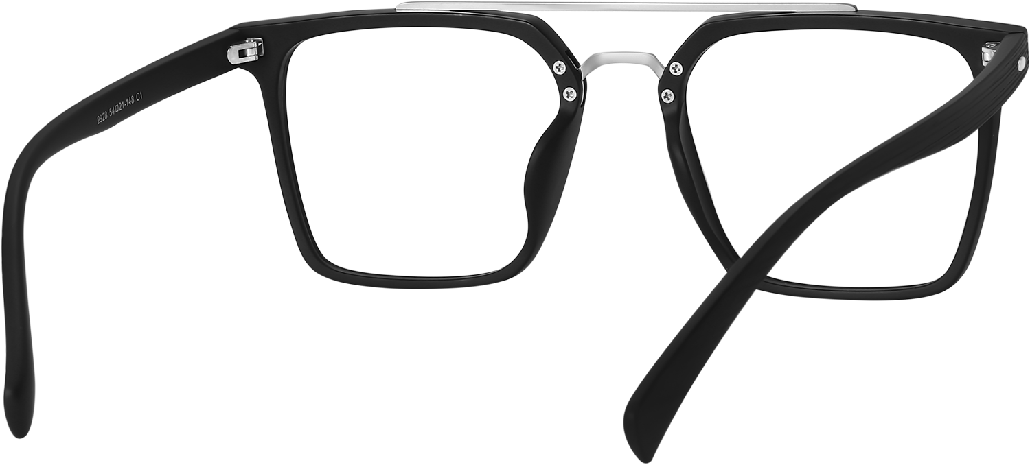 Side view of Fytoo Aviator Black TR90 Full Rim Eyeglasses
