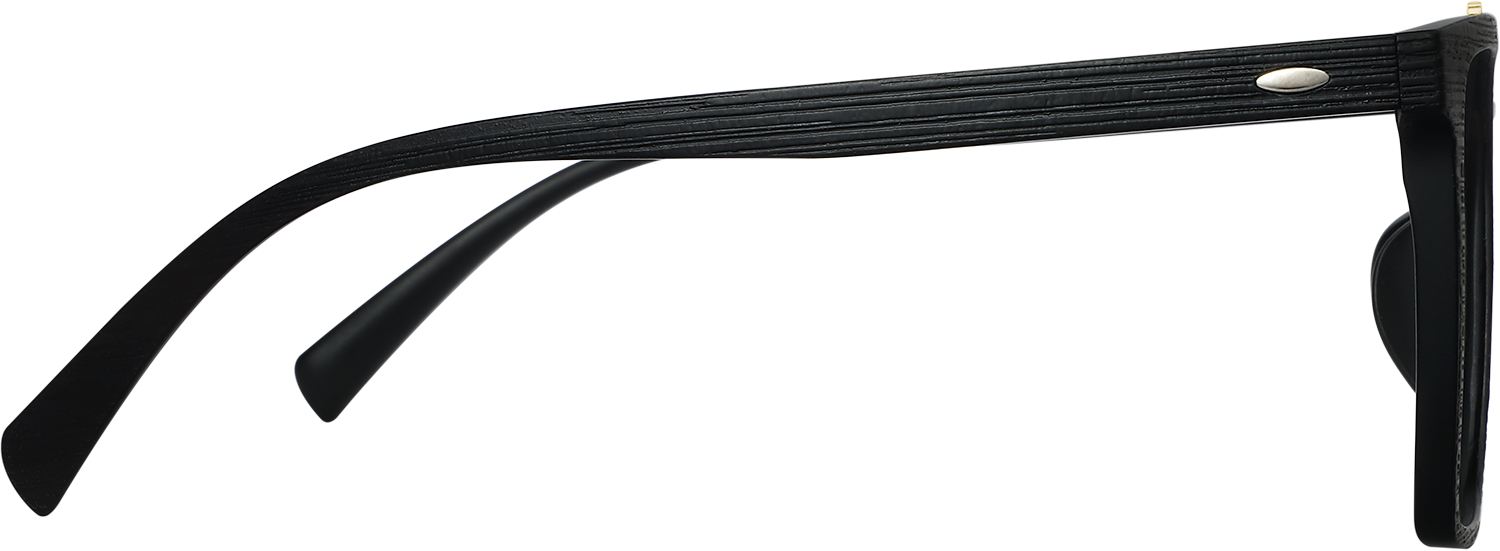 Side view of Fytoo Aviator Black TR90 Full Rim Eyeglasses