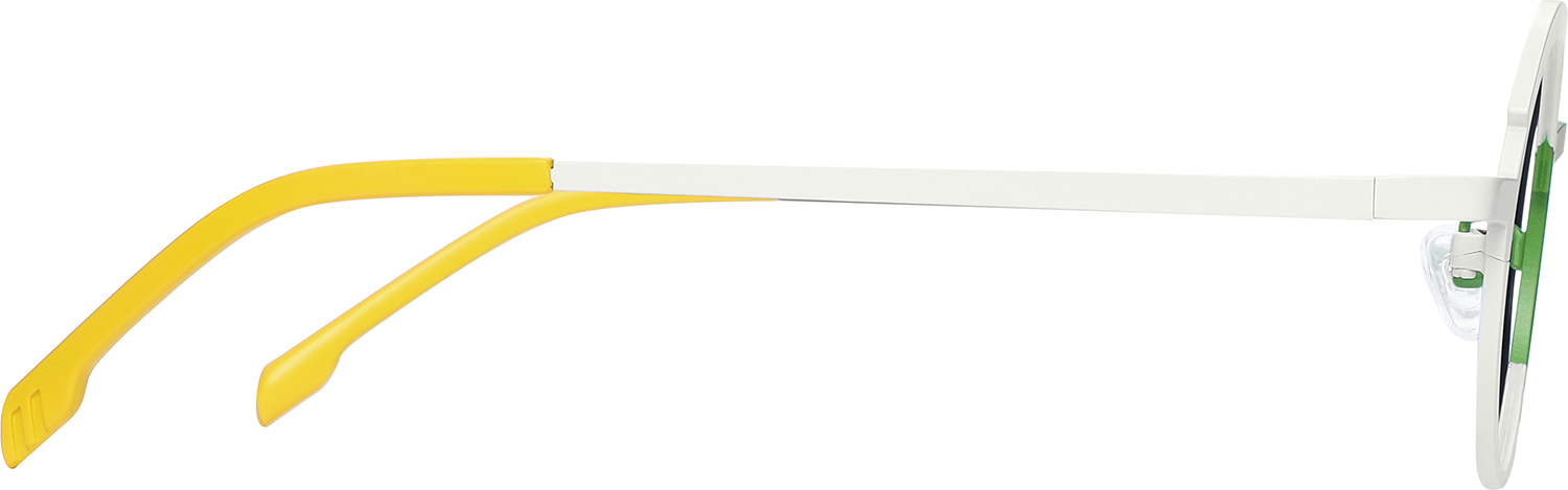 Side view of Fytoo Round Multicolour Titanium Full Rim Eyeglasses