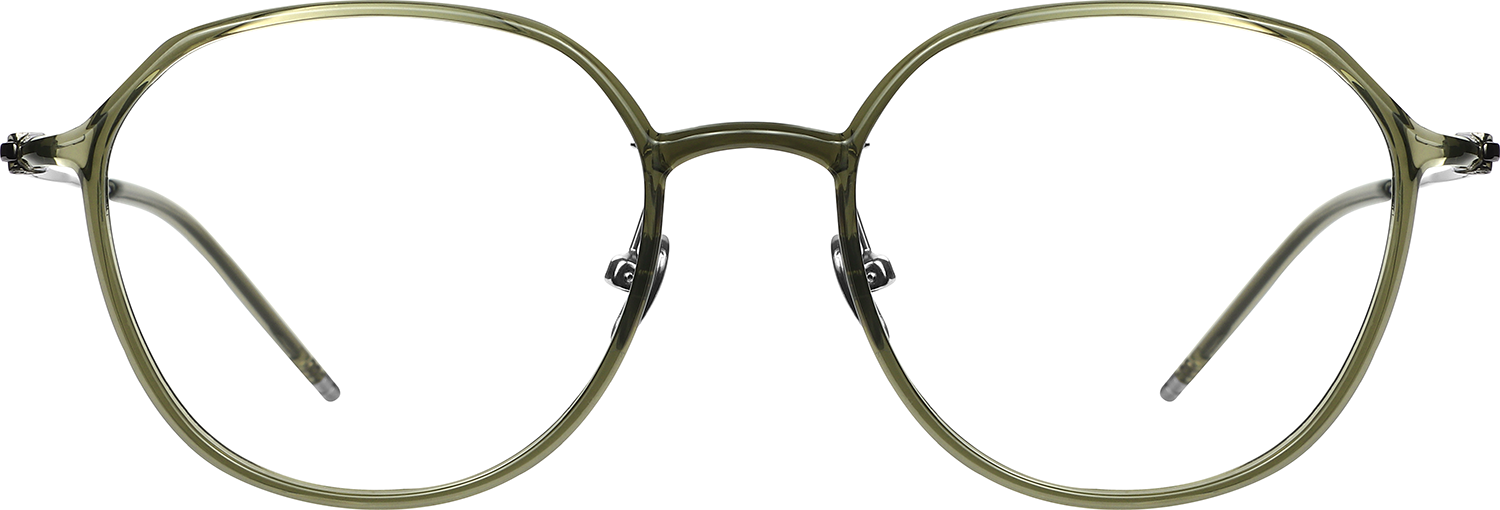 Fytoo Round Green TR90 Full Rim Eyeglasses-image-FT913344-01