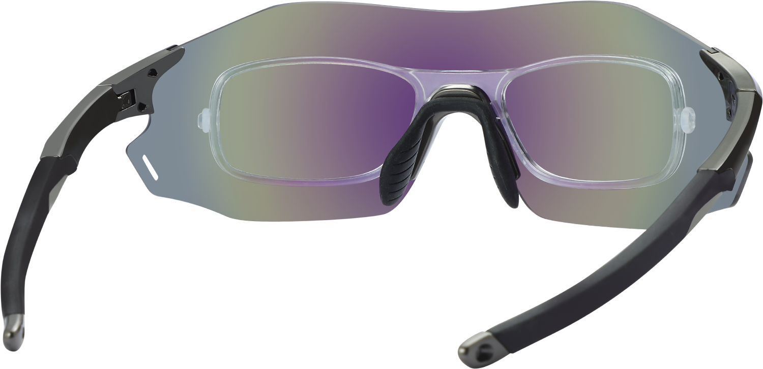 Side view of Fytoo Geometric Green TR90 Full Rim Eyeglasses