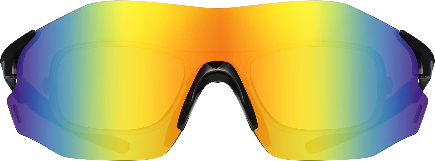 Fytoo Geometric Orange TR90 Full Rim Eyeglasses-image-FT914157-02