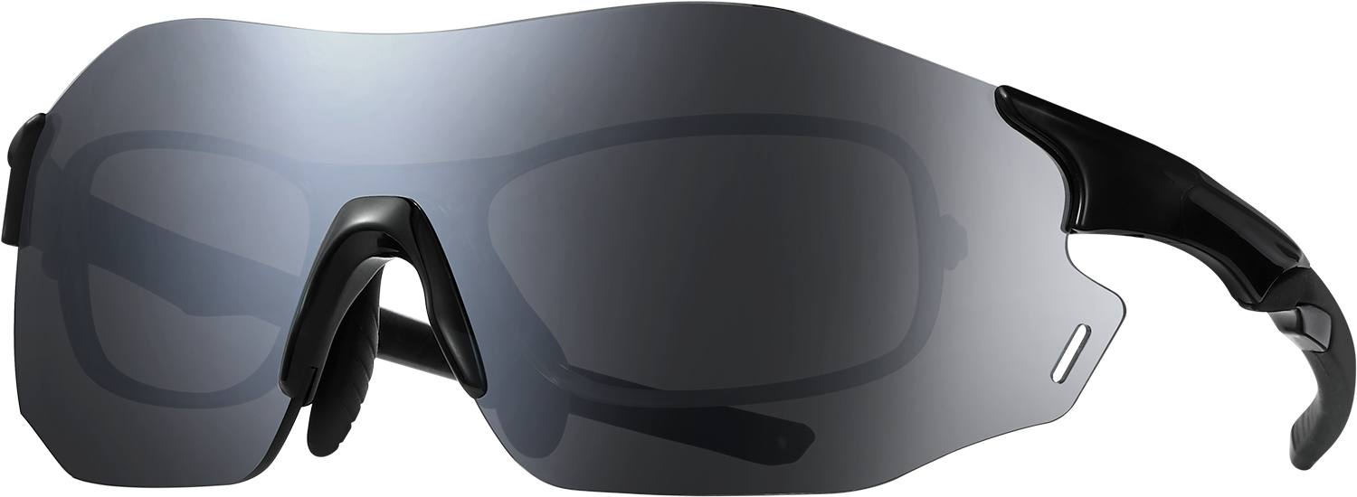 Side view of Fytoo Geometric Grey TR90 Full Rim Eyeglasses
