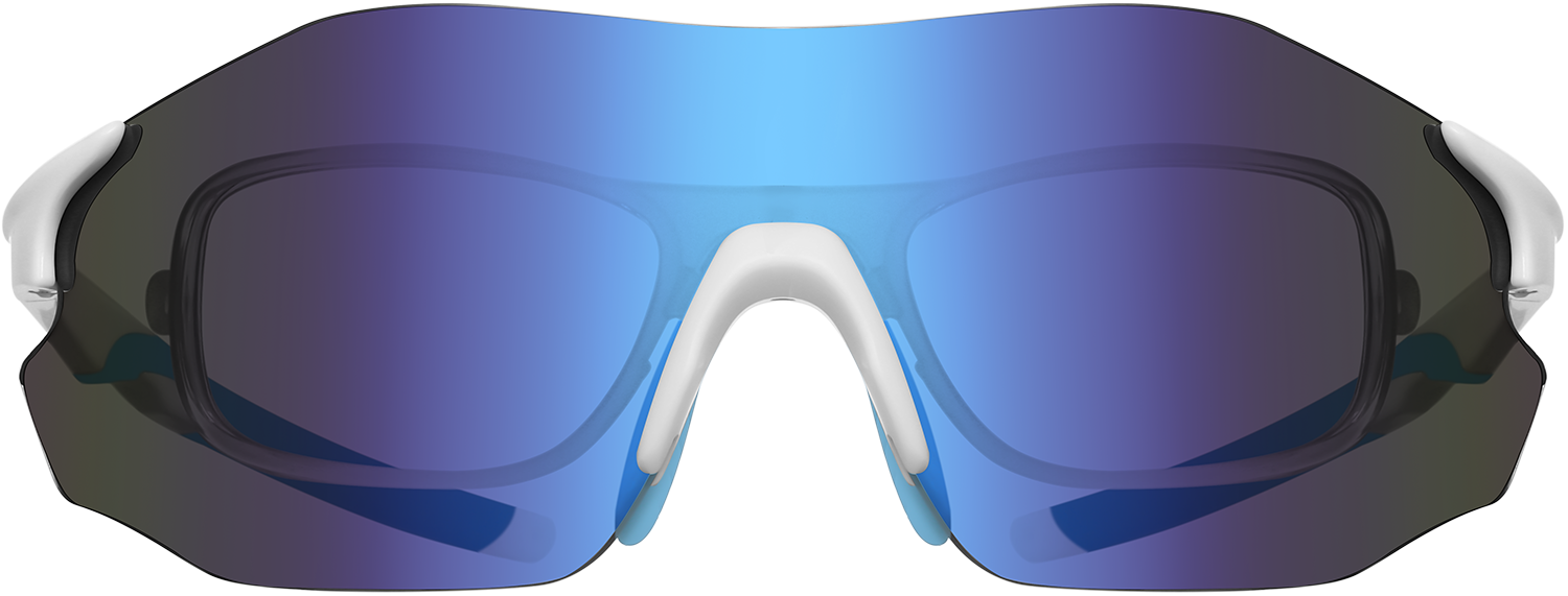 Fytoo Geometric Blue TR90 Full Rim Eyeglasses-image-FT914157-04