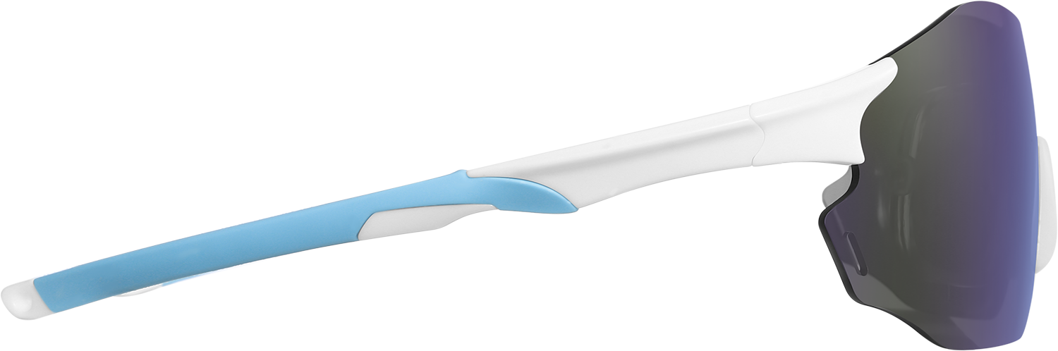 Side view of Fytoo Geometric Blue TR90 Full Rim Eyeglasses