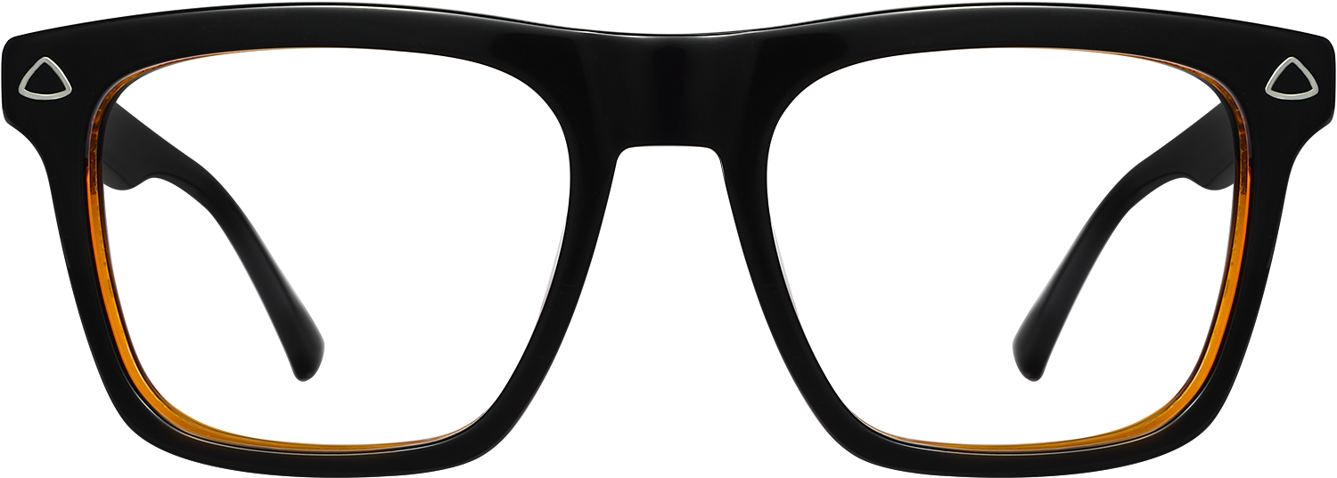 Fytoo Square Black Acetate Full Rim Eyeglasses-image-FT917608-01