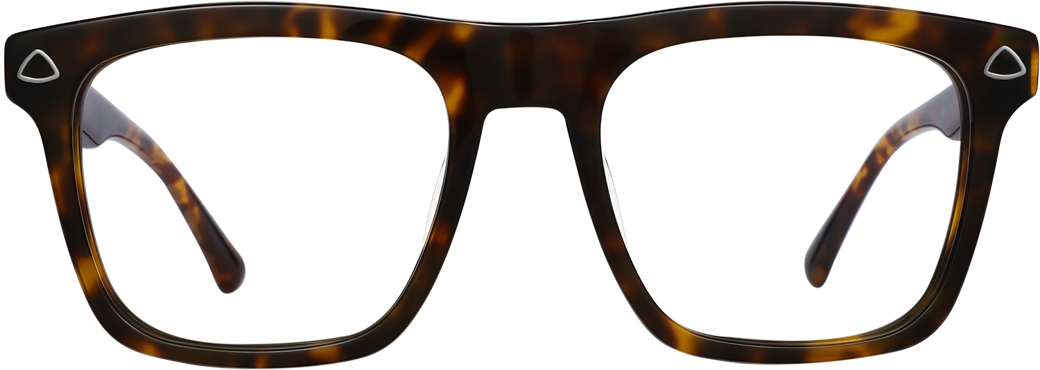 Fytoo Square Tortoiseshell Acetate Full Rim Eyeglasses-image-FT917608-02