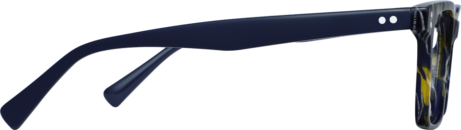 Side view of Fytoo Square Floral Acetate Full Rim Eyeglasses
