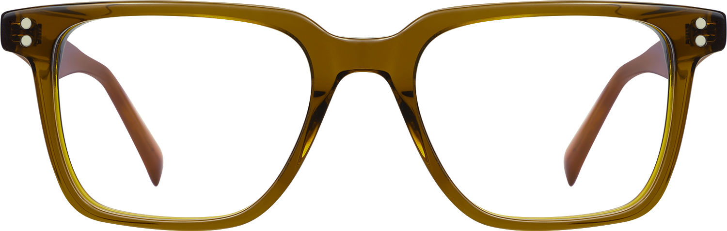 Side view of Fytoo Square Brown Acetate Full Rim Eyeglasses