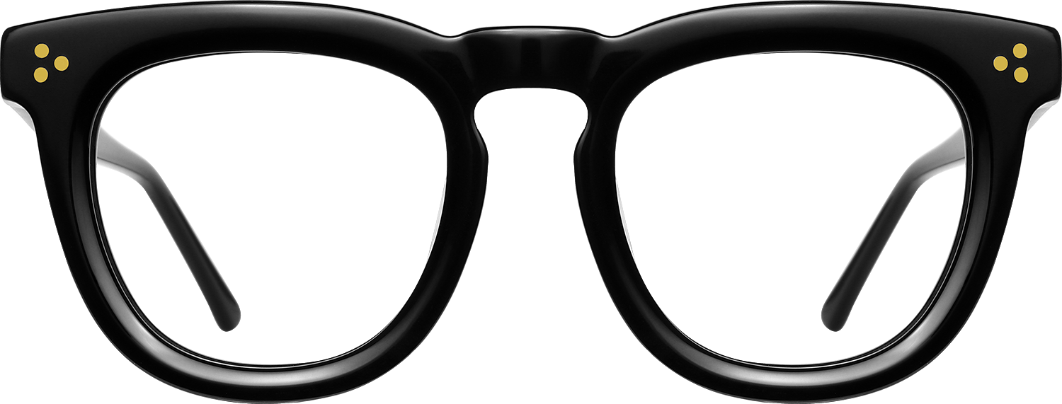 Fytoo Round Black Acetate Full Rim Eyeglasses-image-FT925030-02
