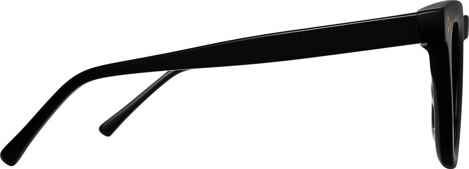 Side view of Fytoo Round Black Acetate Full Rim Eyeglasses
