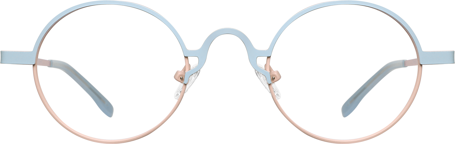 Fytoo Round Two Tone Metal Full Rim Eyeglasses-image-FT926917-02