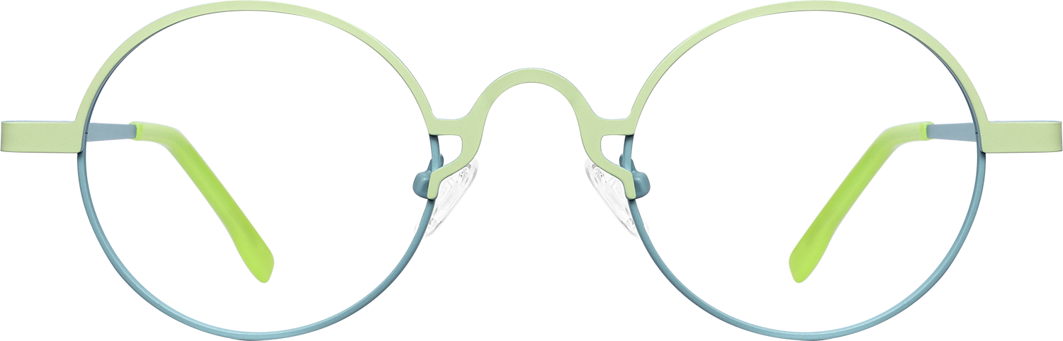 Fytoo Round Two Tone Metal Full Rim Eyeglasses-image-FT926917-03