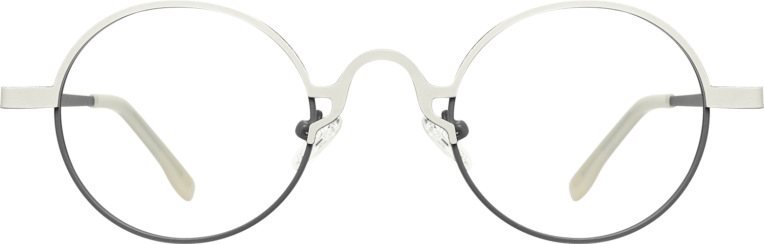 Fytoo Round Two Tone Metal Full Rim Eyeglasses-image-FT926917-04