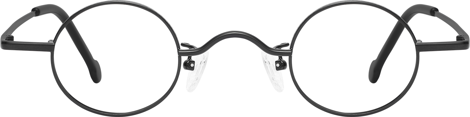 Fytoo Round Black Metal Full Rim Eyeglasses-image-FT935774-02