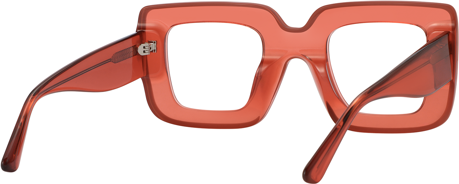 Side view of Fytoo Square Two Tone Acetate Full Rim Eyeglasses