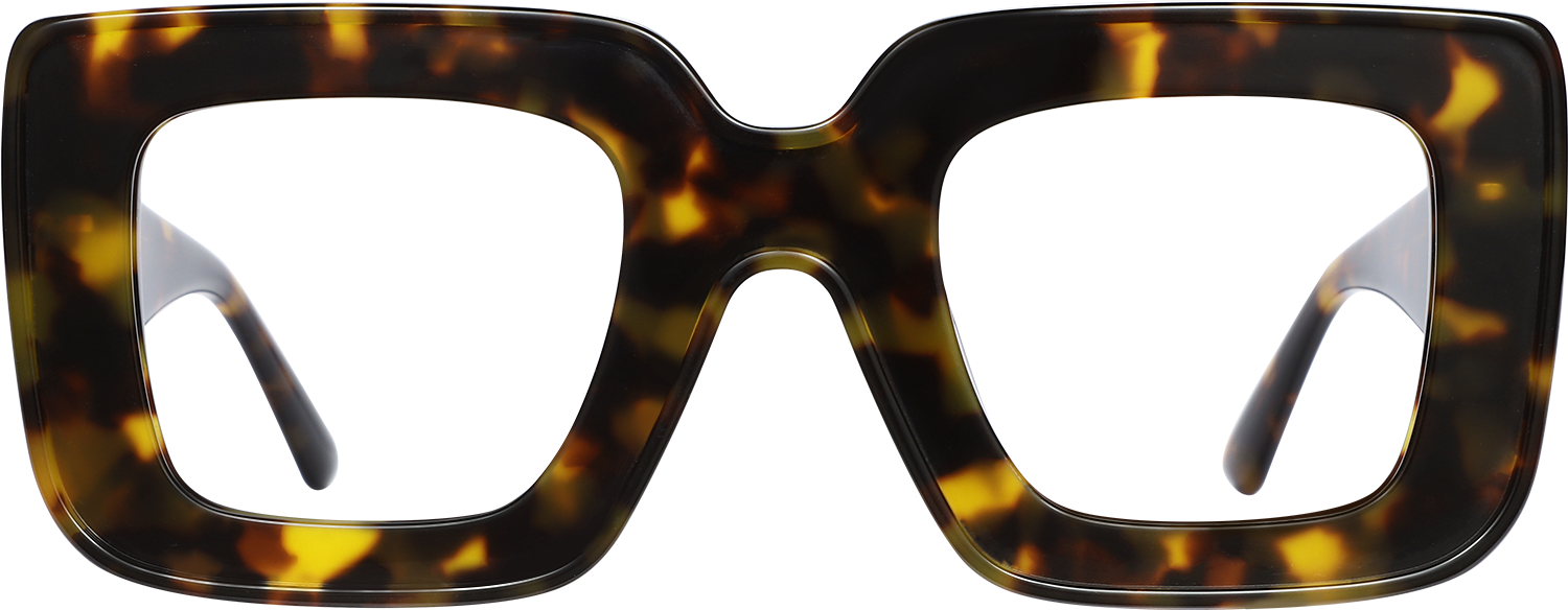 Fytoo Square Tortoiseshell Acetate Full Rim Eyeglasses-image-FT939862-03