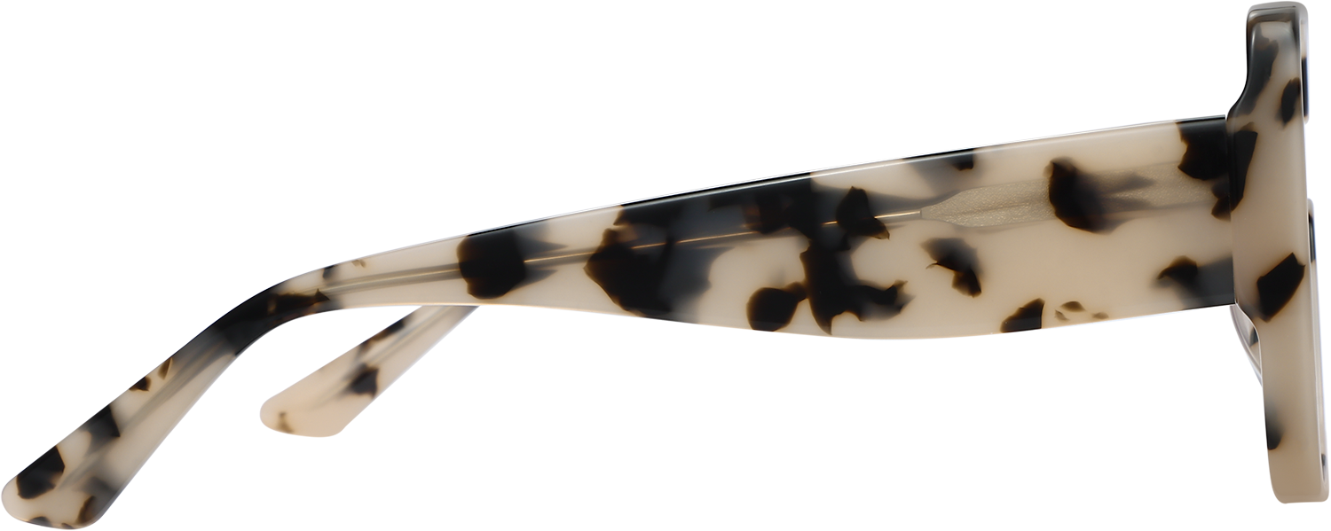 Side view of Fytoo Square Tortoiseshell Acetate Full Rim Eyeglasses