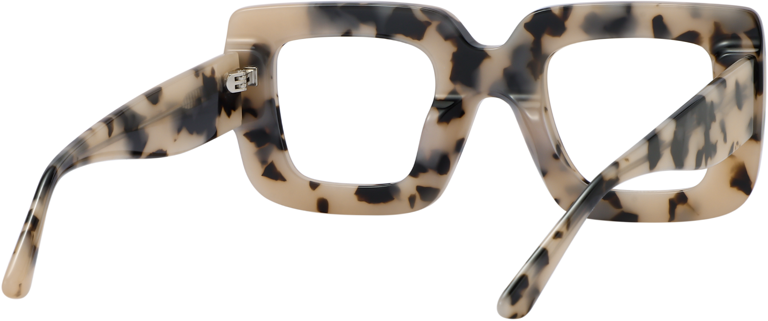 Side view of Fytoo Square Tortoiseshell Acetate Full Rim Eyeglasses