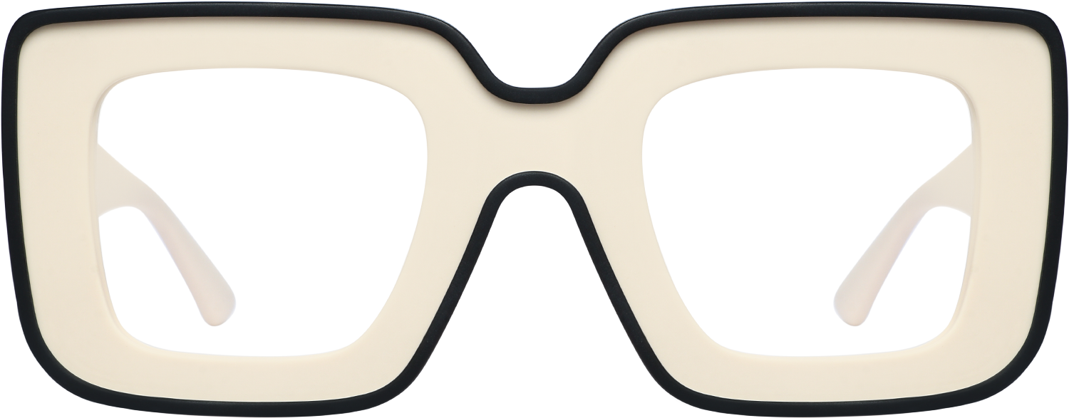 Fytoo Square Two Tone Acetate Full Rim Eyeglasses-image-FT939862-05