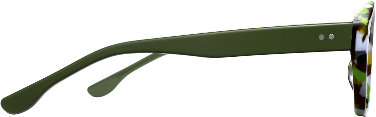 Side view of Fytoo Round Floral Acetate Full Rim Eyeglasses