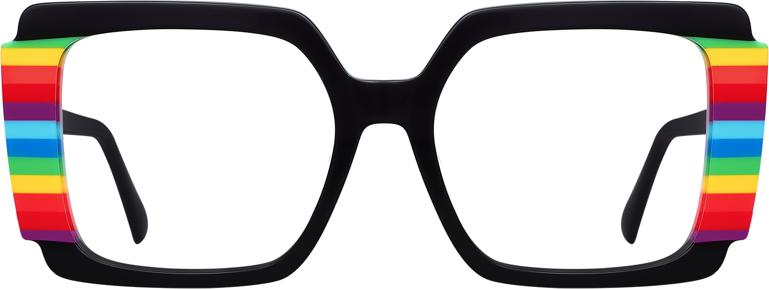 Fytoo Square Multicolour Acetate Full Rim Eyeglasses-image-FT942040-01