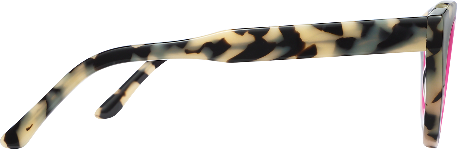 Side view of Fytoo Round Two Tone Acetate Full Rim Eyeglasses