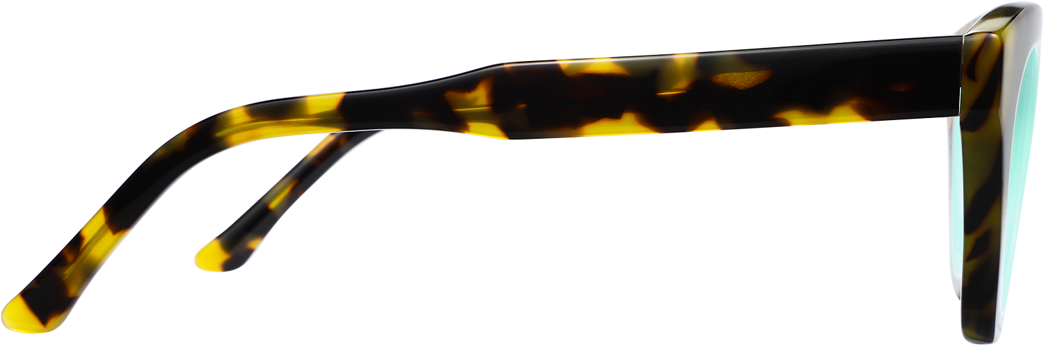 Side view of Fytoo Round Two Tone Acetate Full Rim Eyeglasses