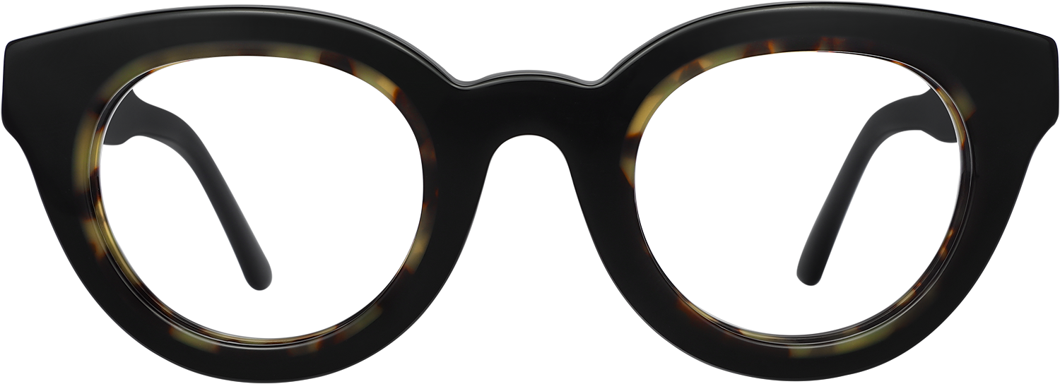 Fytoo Round Two Tone Acetate Full Rim Eyeglasses-image-FT942366-03