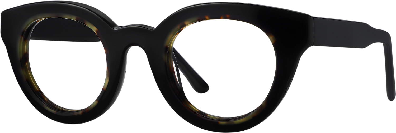 Side view of Fytoo Round Two Tone Acetate Full Rim Eyeglasses