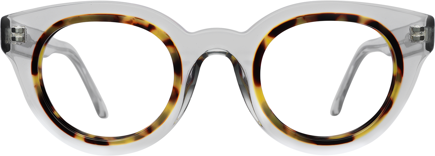 Fytoo Round Two Tone Acetate Full Rim Eyeglasses-image-FT942366-04