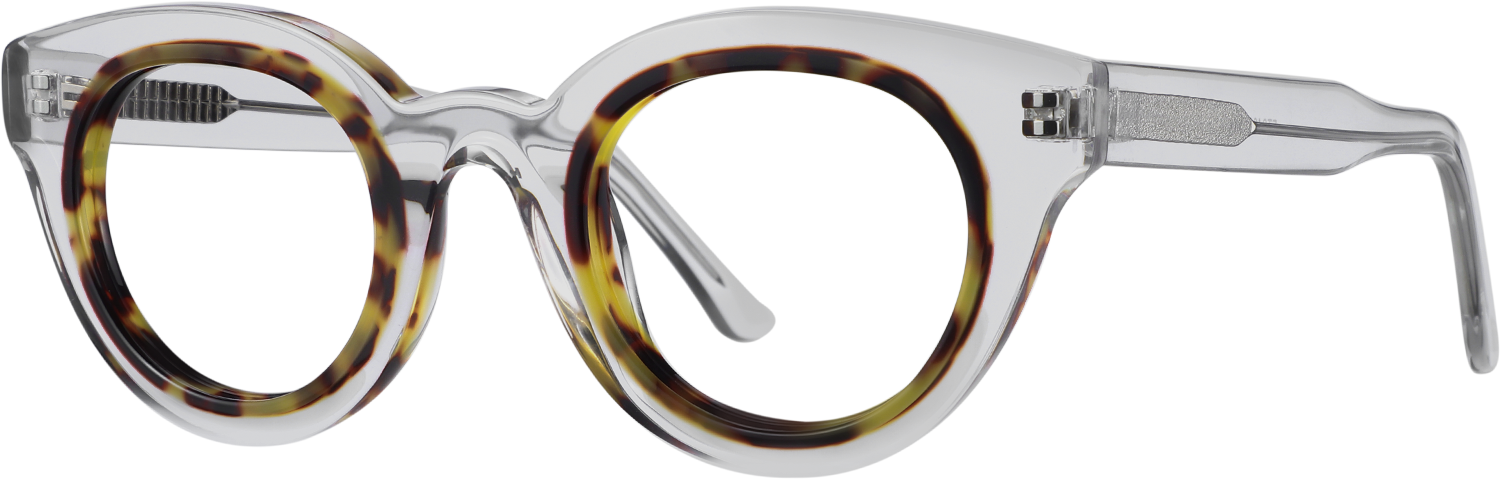 Side view of Fytoo Round Two Tone Acetate Full Rim Eyeglasses