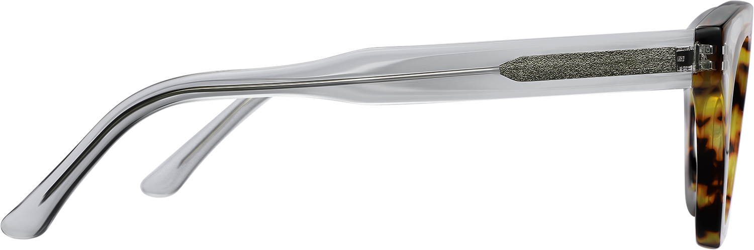 Side view of Fytoo Round Two Tone Acetate Full Rim Eyeglasses
