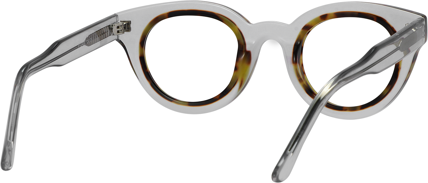 Side view of Fytoo Round Two Tone Acetate Full Rim Eyeglasses
