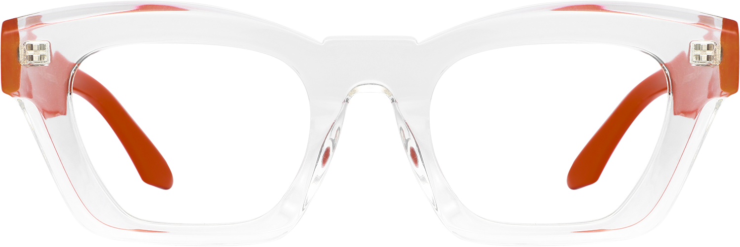 Fytoo Geometric Transparent TR90 Full Rim Eyeglasses-image-FT943396-01