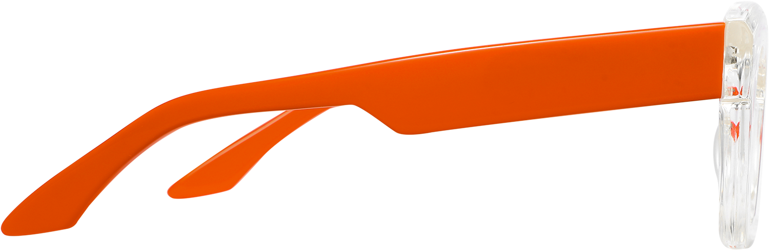 Side view of Fytoo Geometric Transparent TR90 Full Rim Eyeglasses